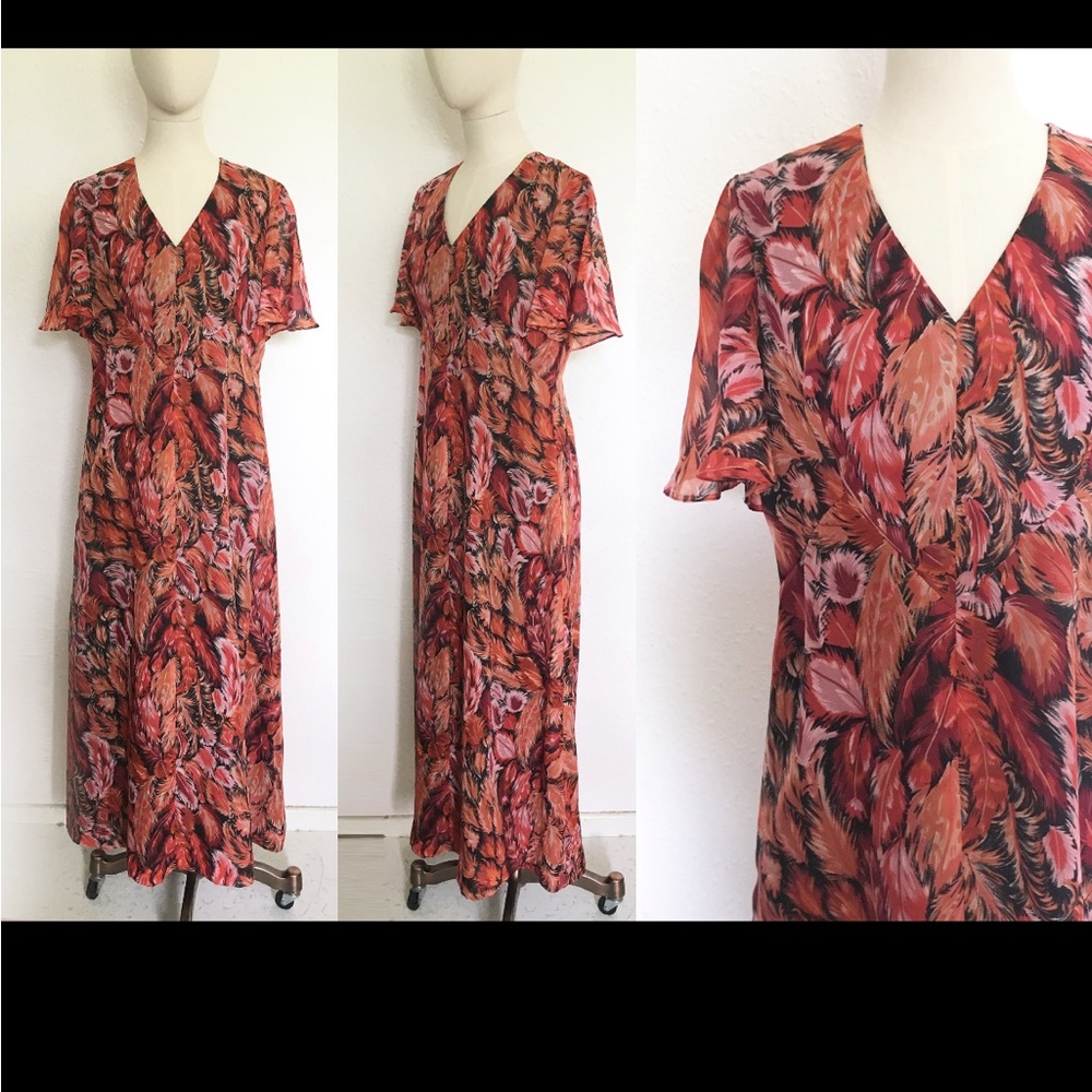 Vintage 1970s does 1930s style dress. LIKE NEW.